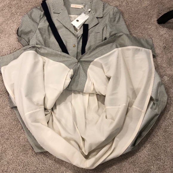 Tory Burch navy stripe shift dress NWT - Picture 7 of 8